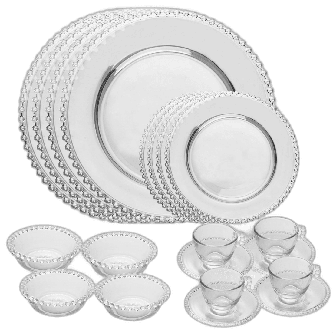 Jogo de Jantar 20 Peças Pearl Cristal Wolff